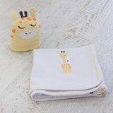 Giraffe Swaddling Stretchie & Beanie Set